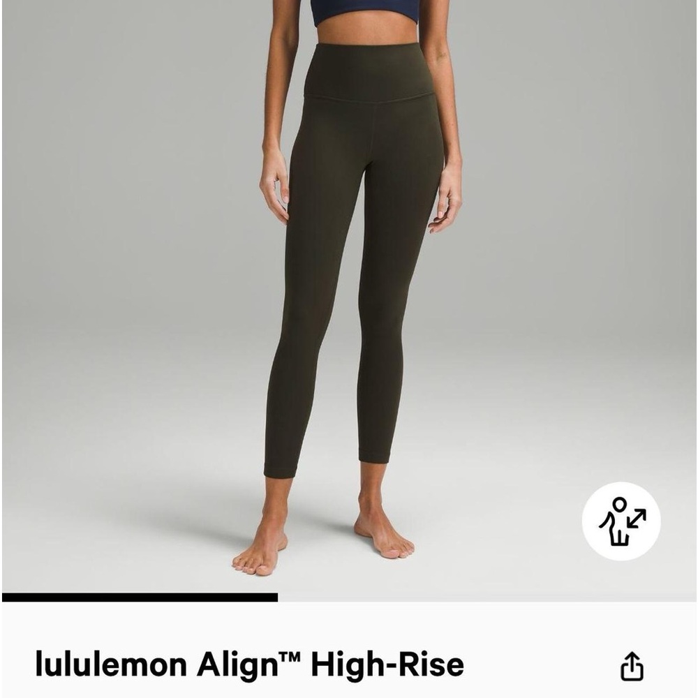 lulu lemon forest green align leggings